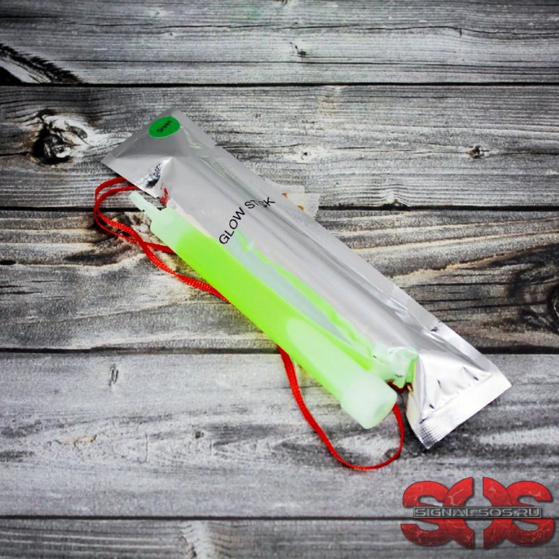Светящиеся палочка «GLOW STICK» 15 см. зелёный (ХИС) в фольге Светящиеся палочка «GLOW STICK» 15 см. зелёный (ХИС) в фольге